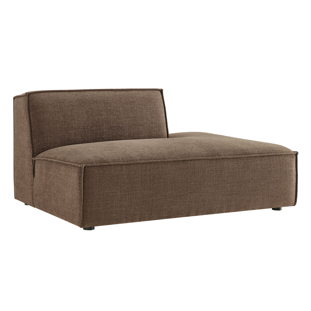 Restore Performance Fabric Upholstered Right-Facing Armless Modular Chaise - Mocha
