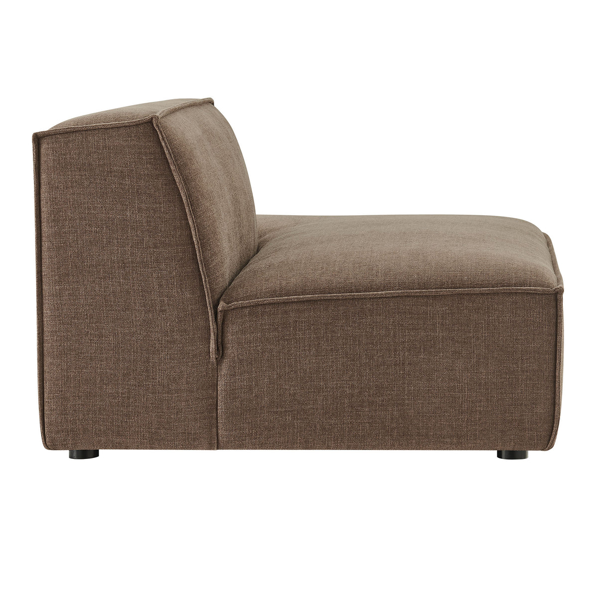 Restore Performance Fabric Upholstered Right-Facing Armless Modular Chaise - Mocha