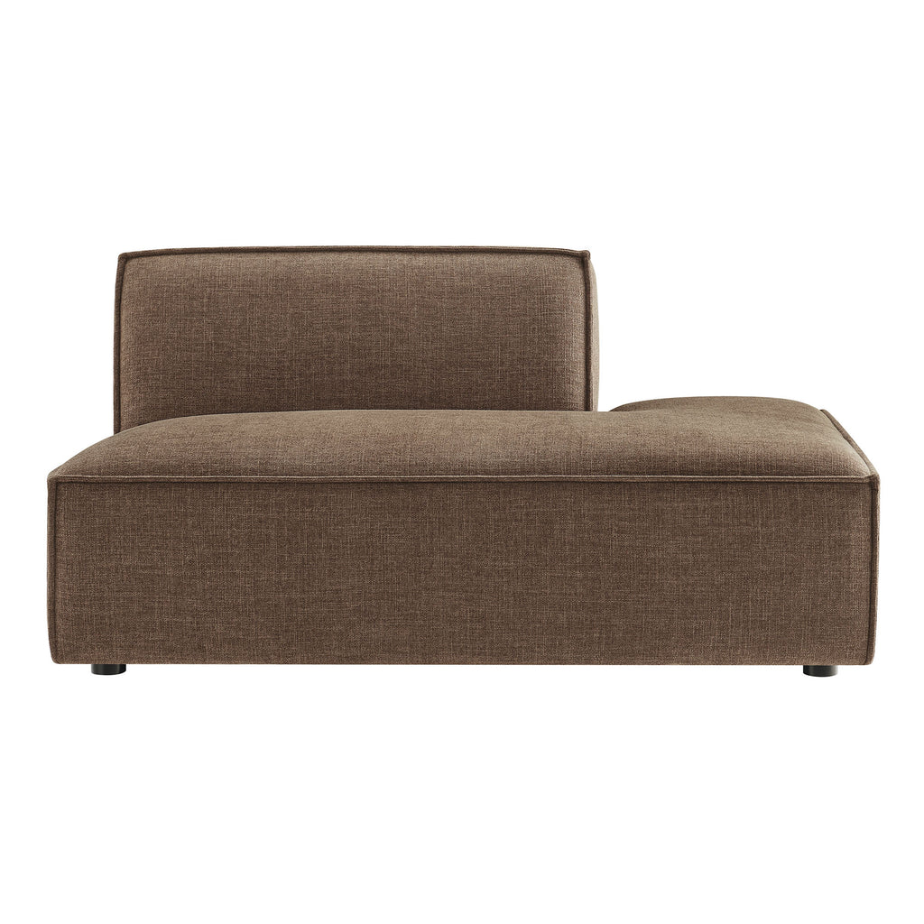 Restore Performance Fabric Upholstered Right-Facing Armless Modular Chaise - Mocha