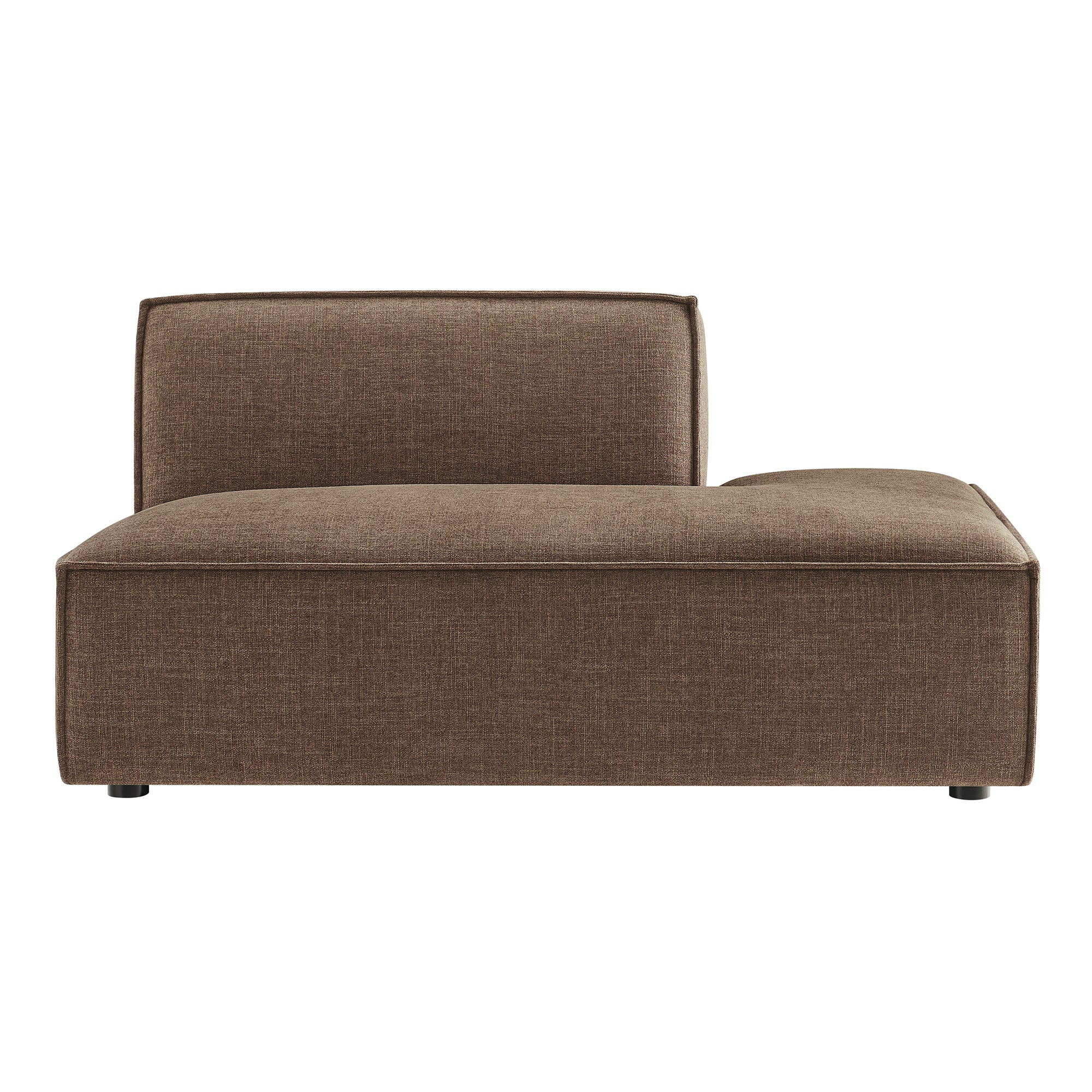 Restore Performance Fabric Upholstered Right-Facing Armless Modular Chaise - Mocha