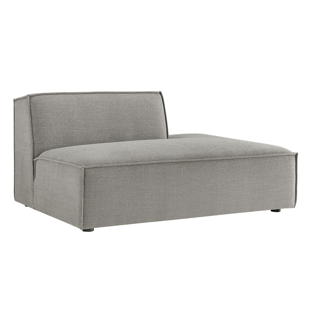 Restore Performance Fabric Upholstered Right-Facing Armless Modular Chaise - Pewter