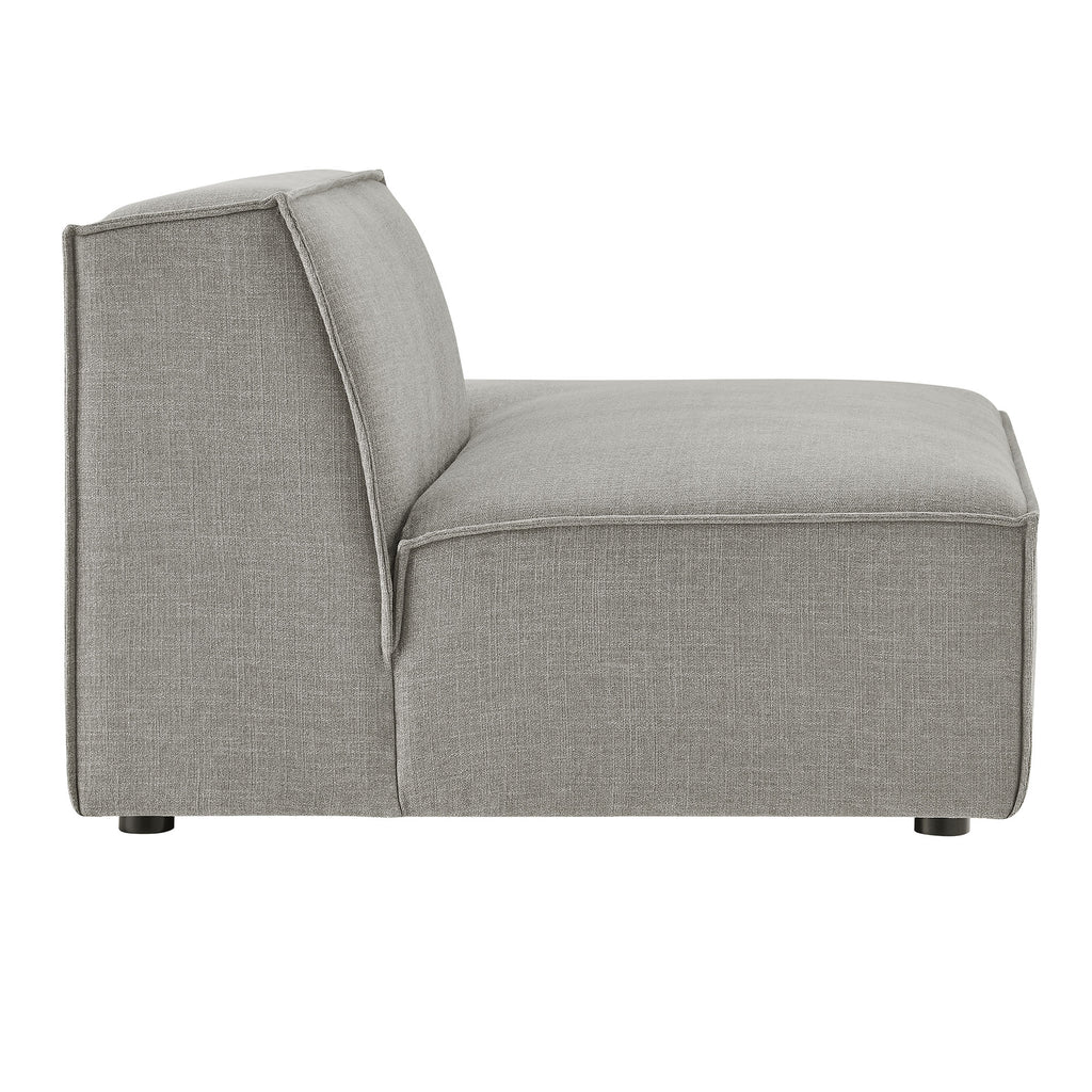 Restore Performance Fabric Upholstered Right-Facing Armless Modular Chaise - Pewter
