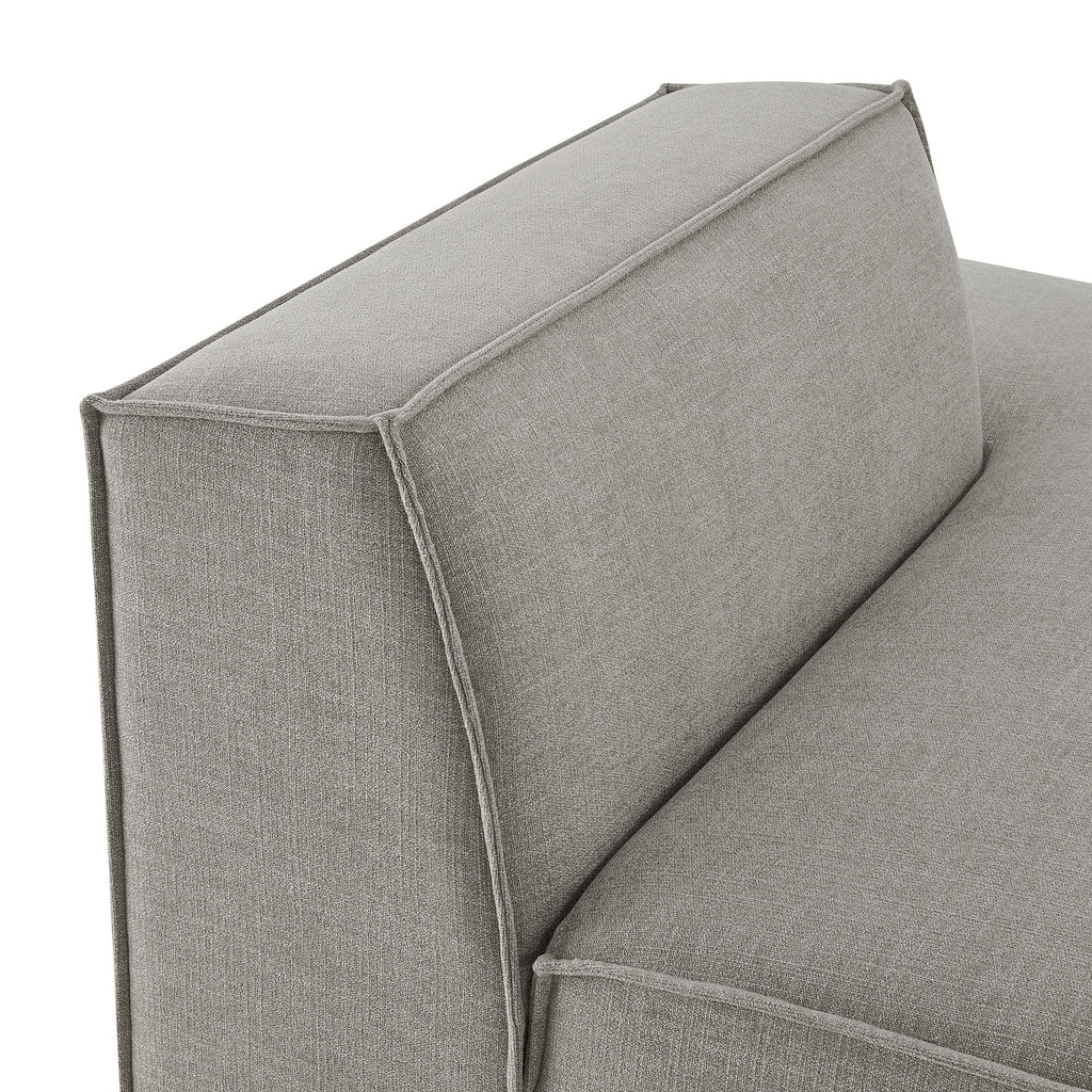 Restore Performance Fabric Upholstered Right-Facing Armless Modular Chaise - Pewter