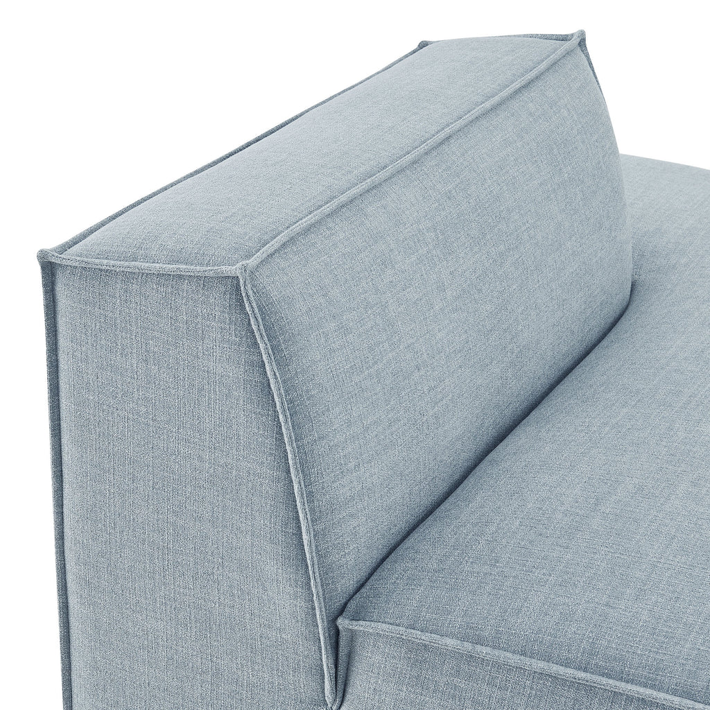 Restore Performance Fabric Upholstered Right-Facing Armless Modular Chaise - Sky