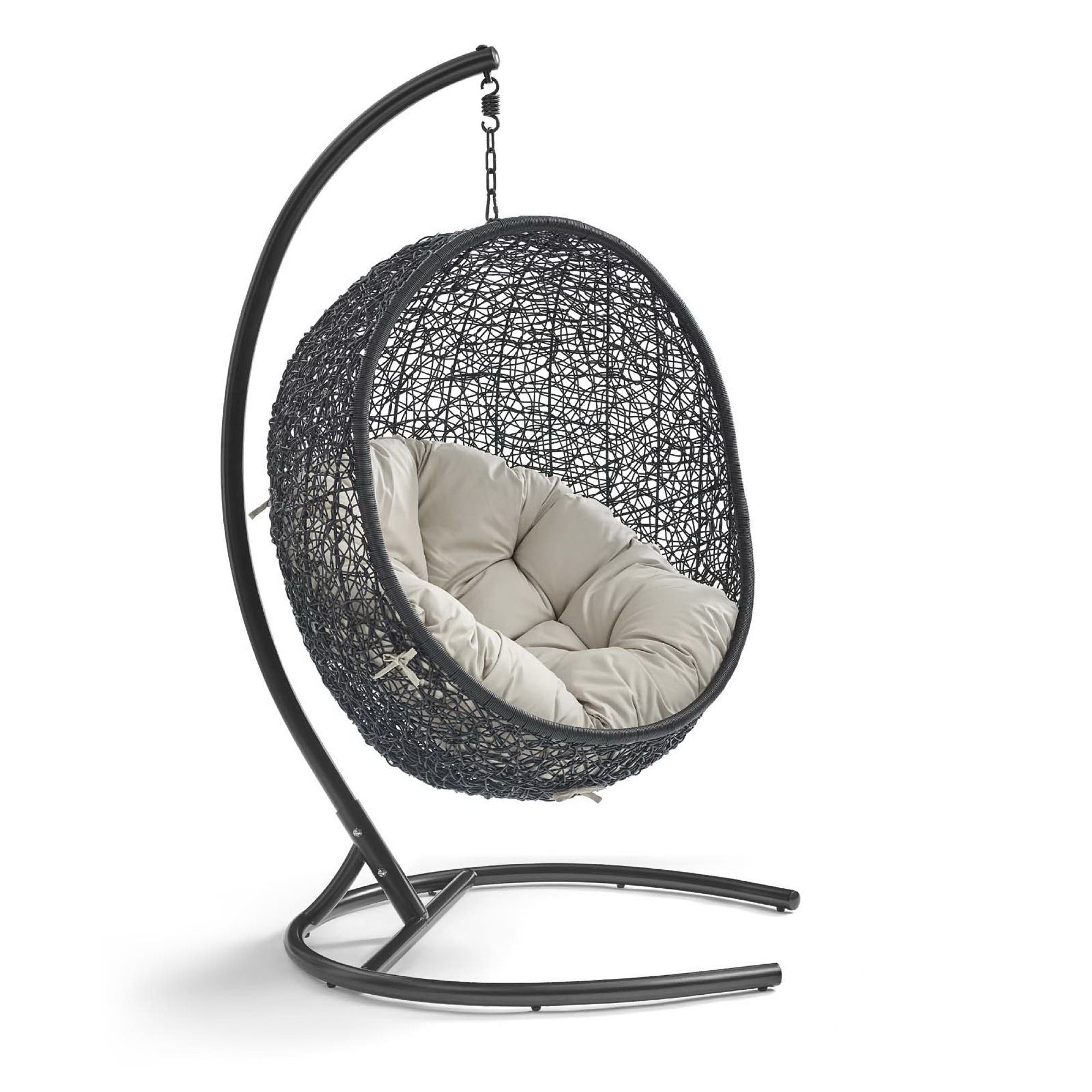 Encase Swing Outdoor Patio Lounge Chair - Beige