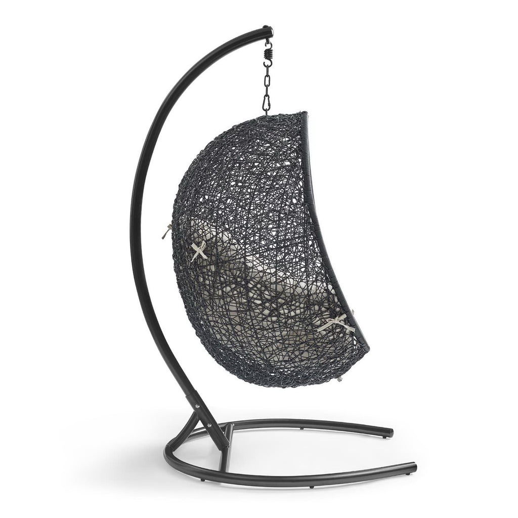 Encase Swing Outdoor Patio Lounge Chair - Beige