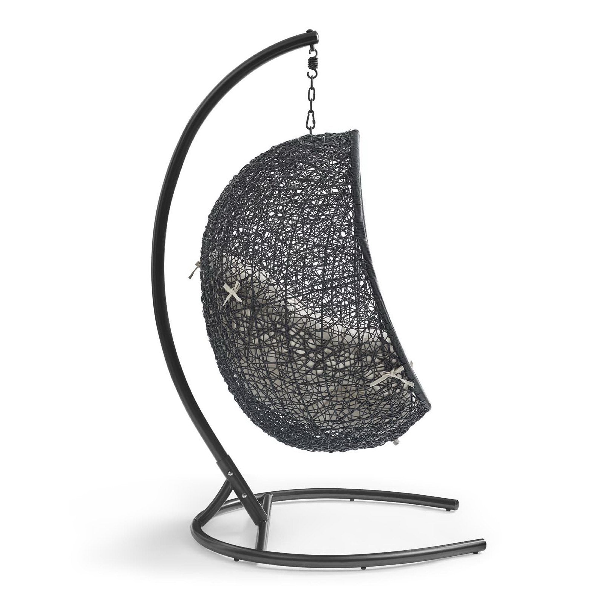 Encase Swing Outdoor Patio Lounge Chair - Beige