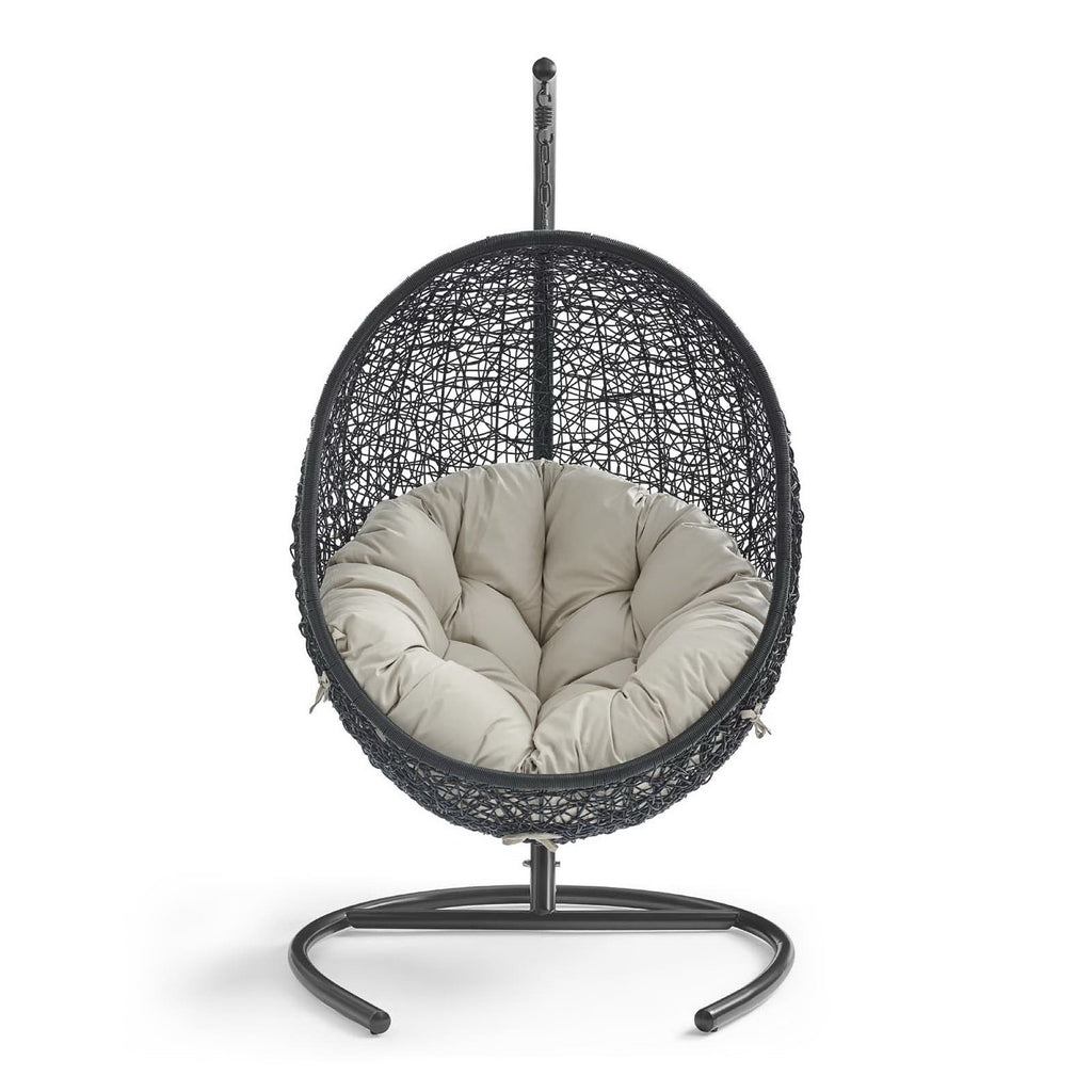 Encase Swing Outdoor Patio Lounge Chair - Beige