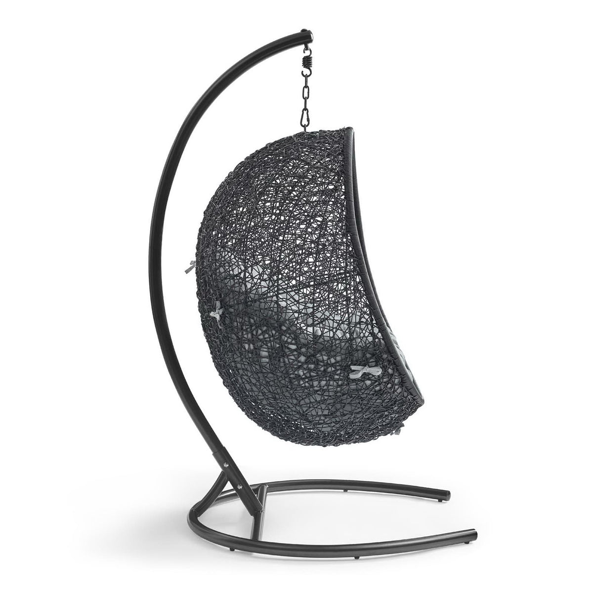Encase Swing Outdoor Patio Lounge Chair - Gray