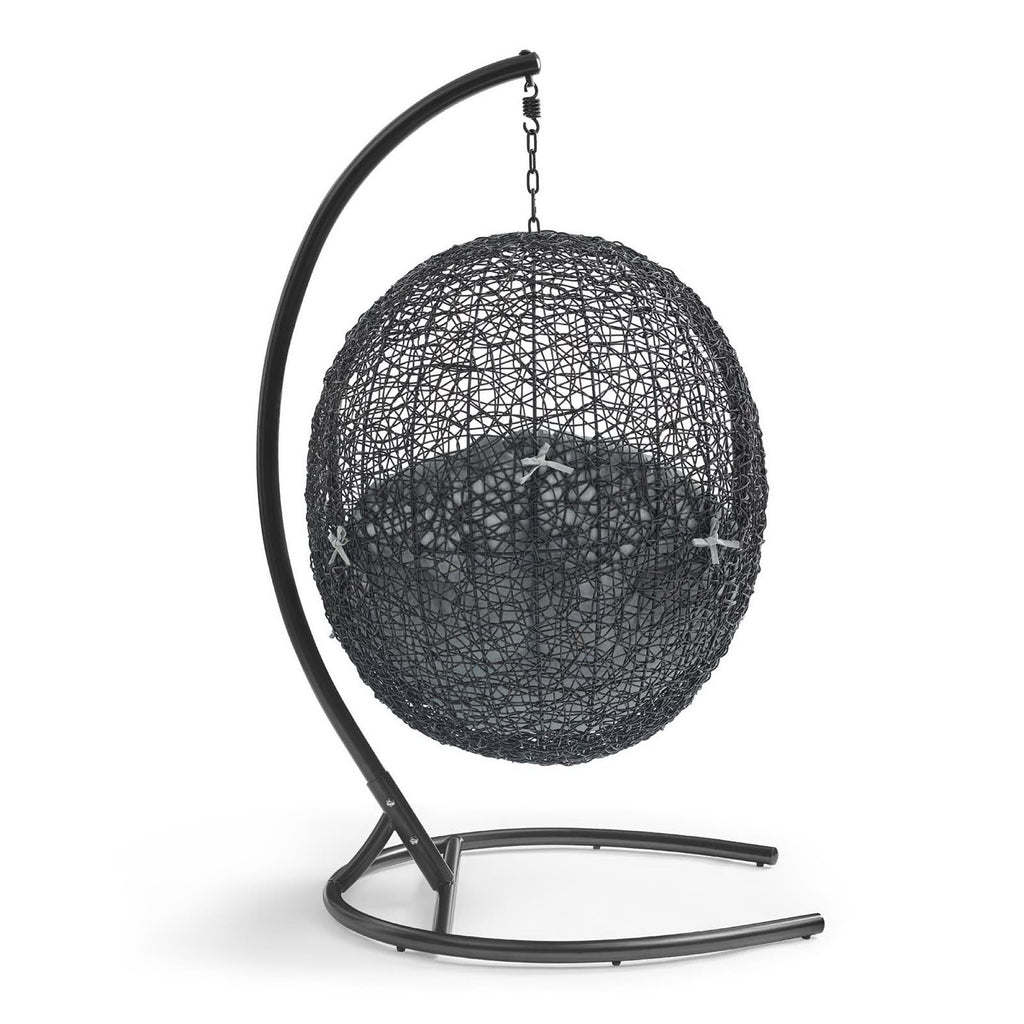 Encase Swing Outdoor Patio Lounge Chair - Gray