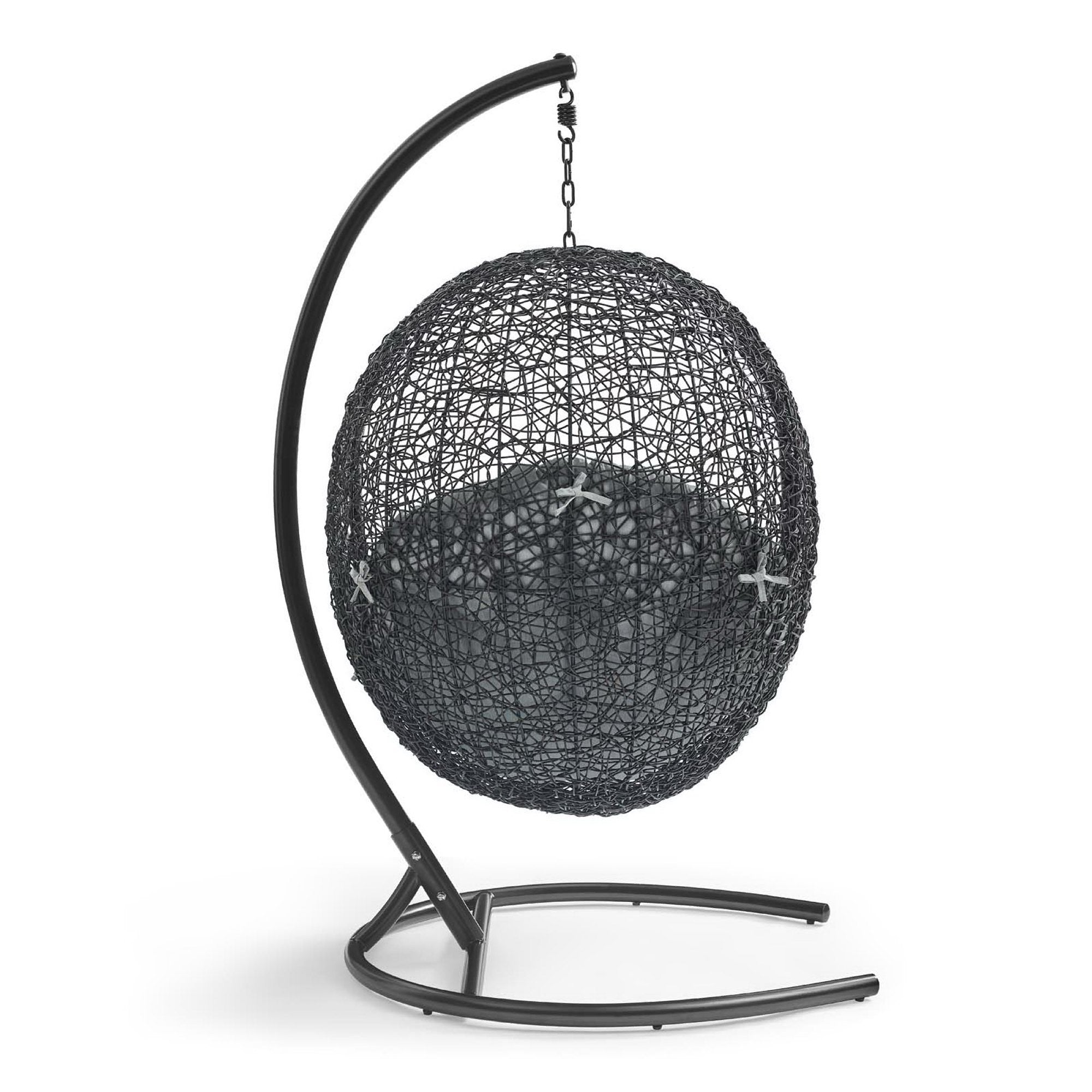 Encase Swing Outdoor Patio Lounge Chair - Gray