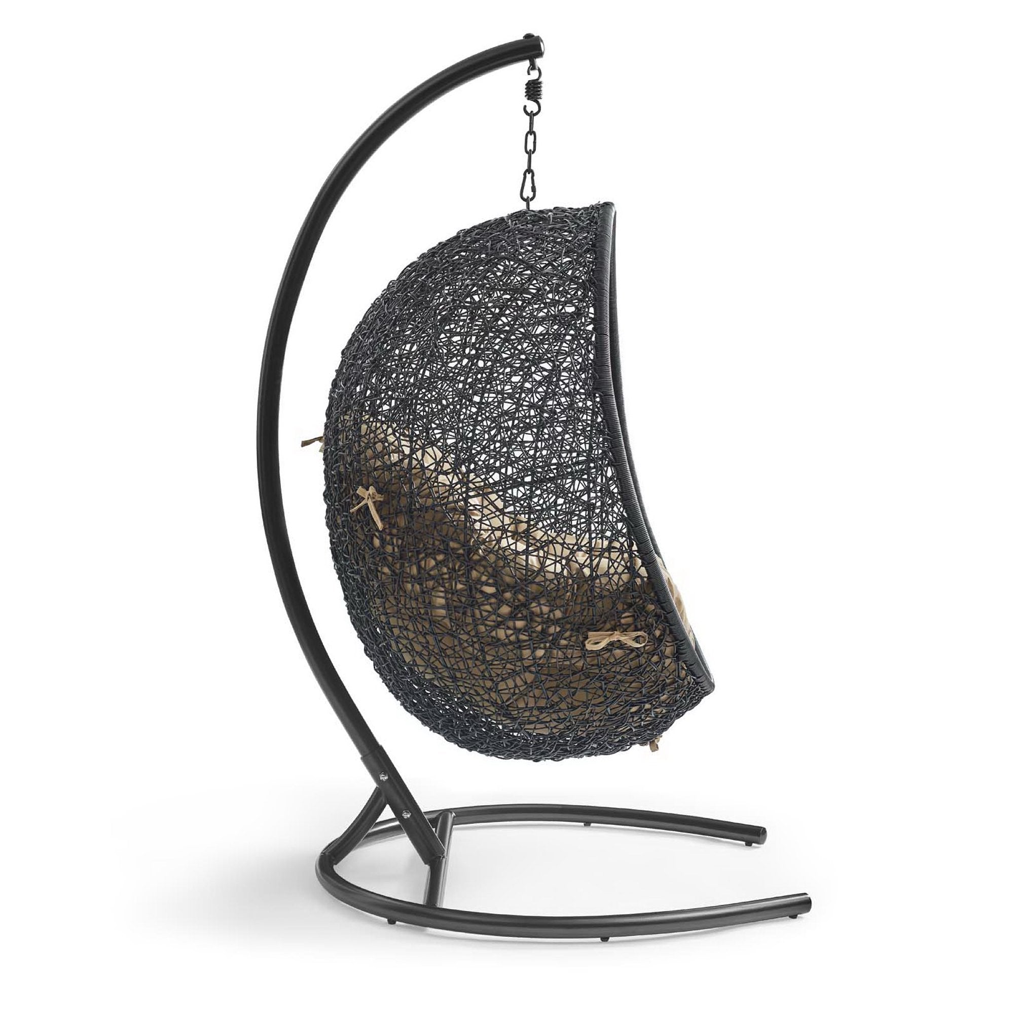 Encase Swing Outdoor Patio Lounge Chair - Mocha