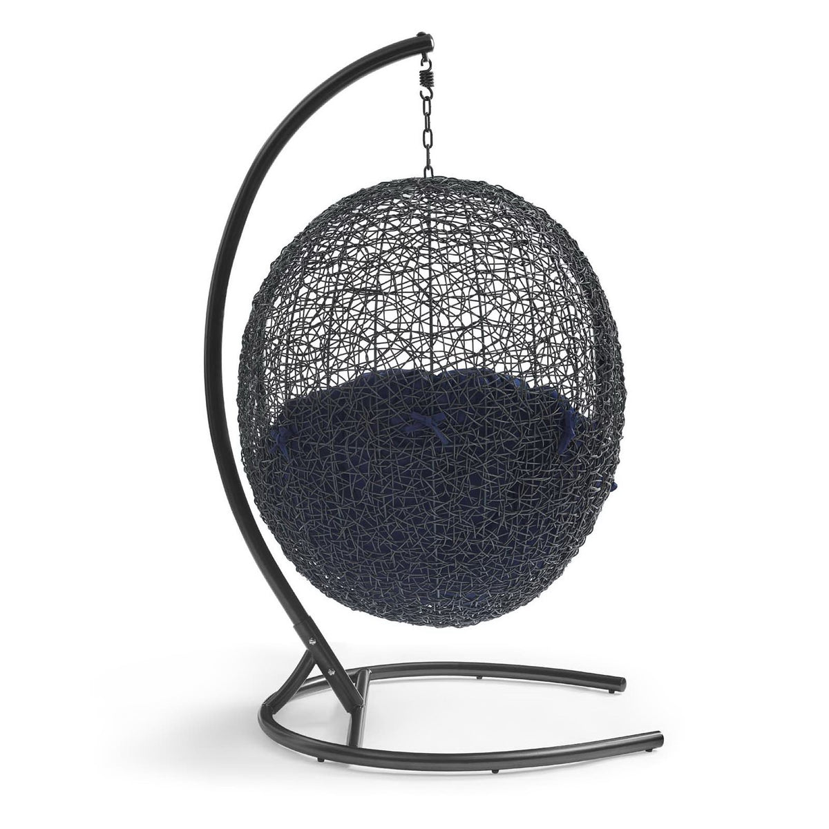 Encase Swing Outdoor Patio Lounge Chair - Navy