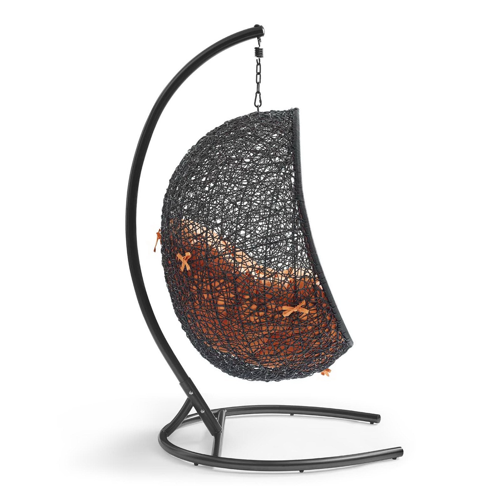 Encase Swing Outdoor Patio Lounge Chair - Orange