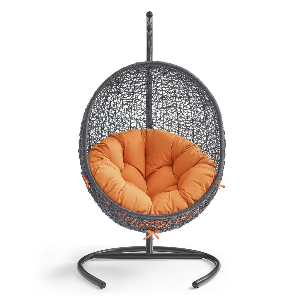 Encase Swing Outdoor Patio Lounge Chair - Orange