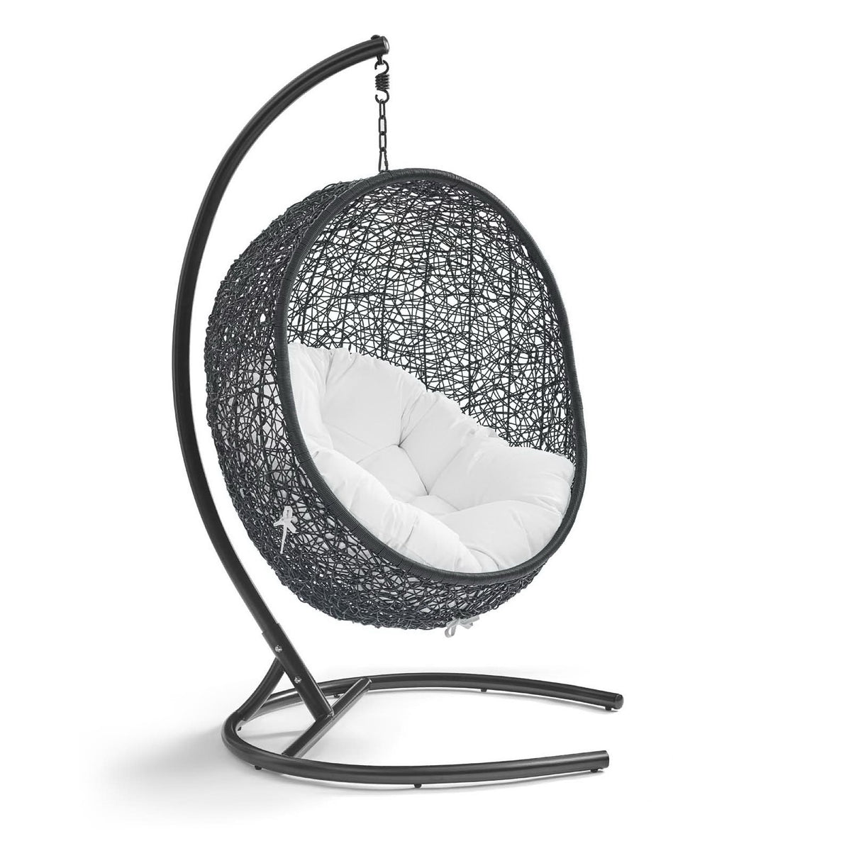 Encase Swing Outdoor Patio Lounge Chair - White