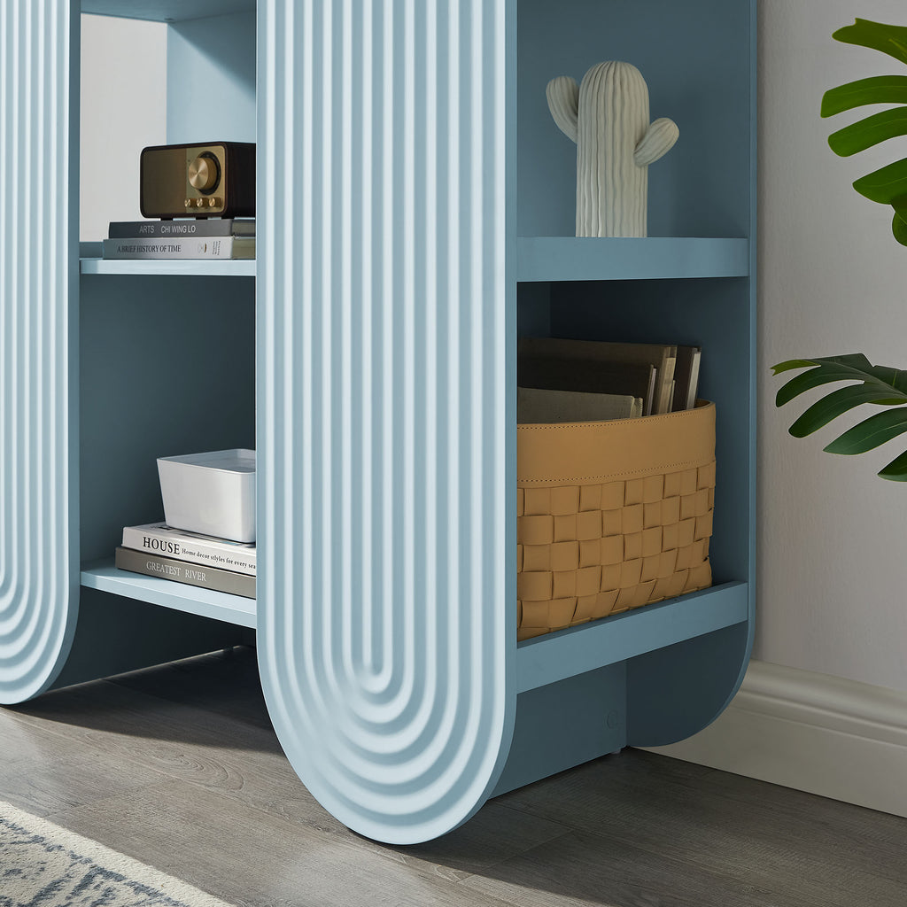 Daydream 58" Arched Bookshelf - Light Blue