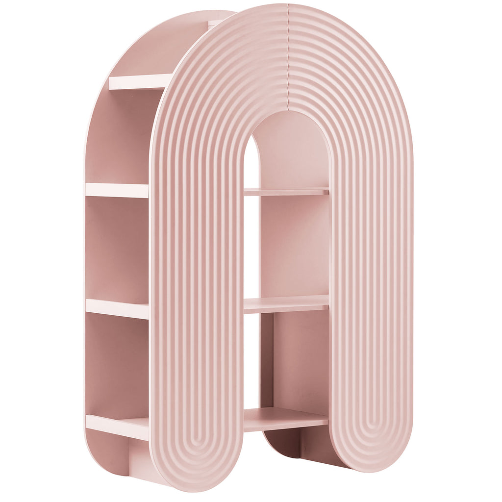 Daydream 58" Arched Bookshelf - Soft Pink