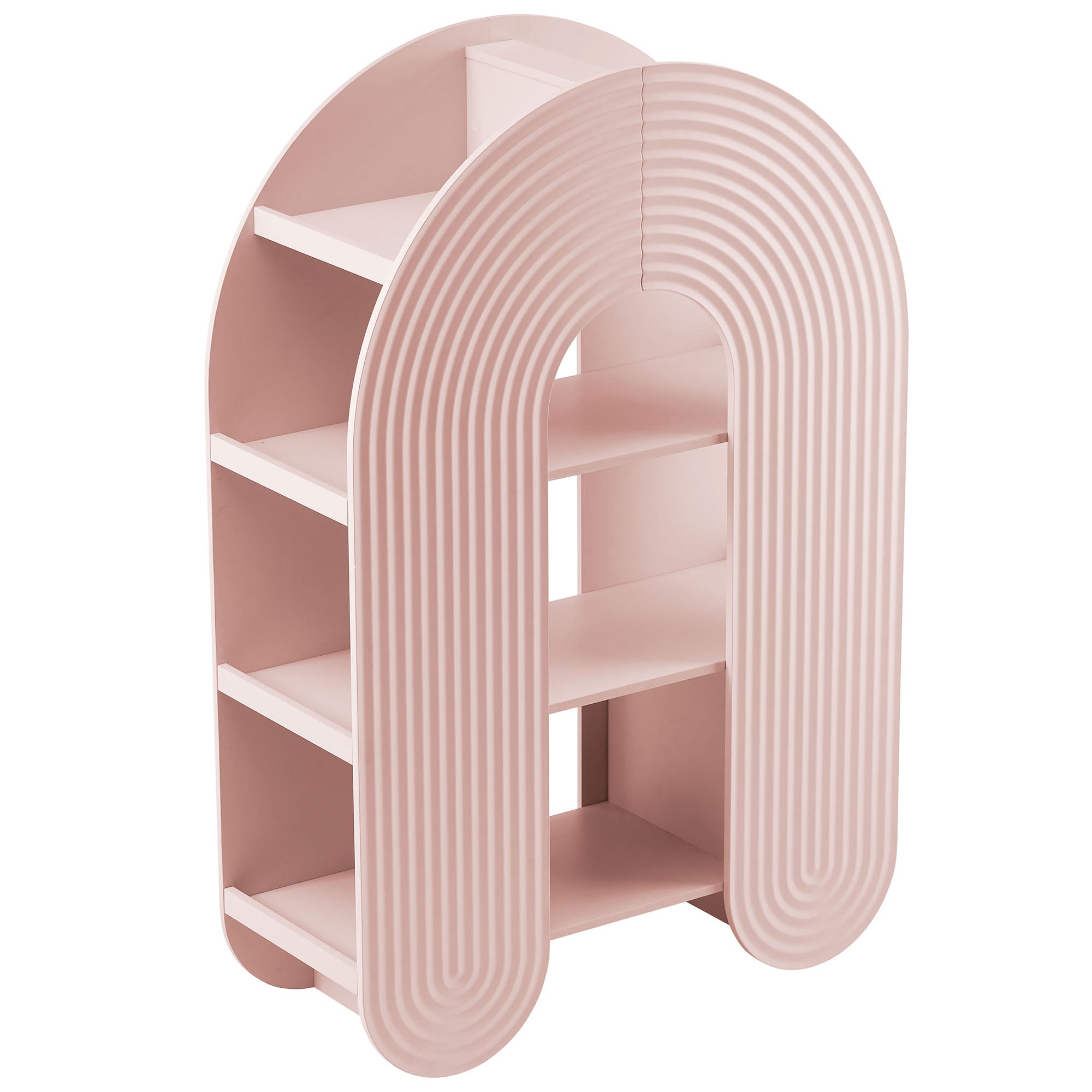 Daydream 58" Arched Bookshelf - Soft Pink