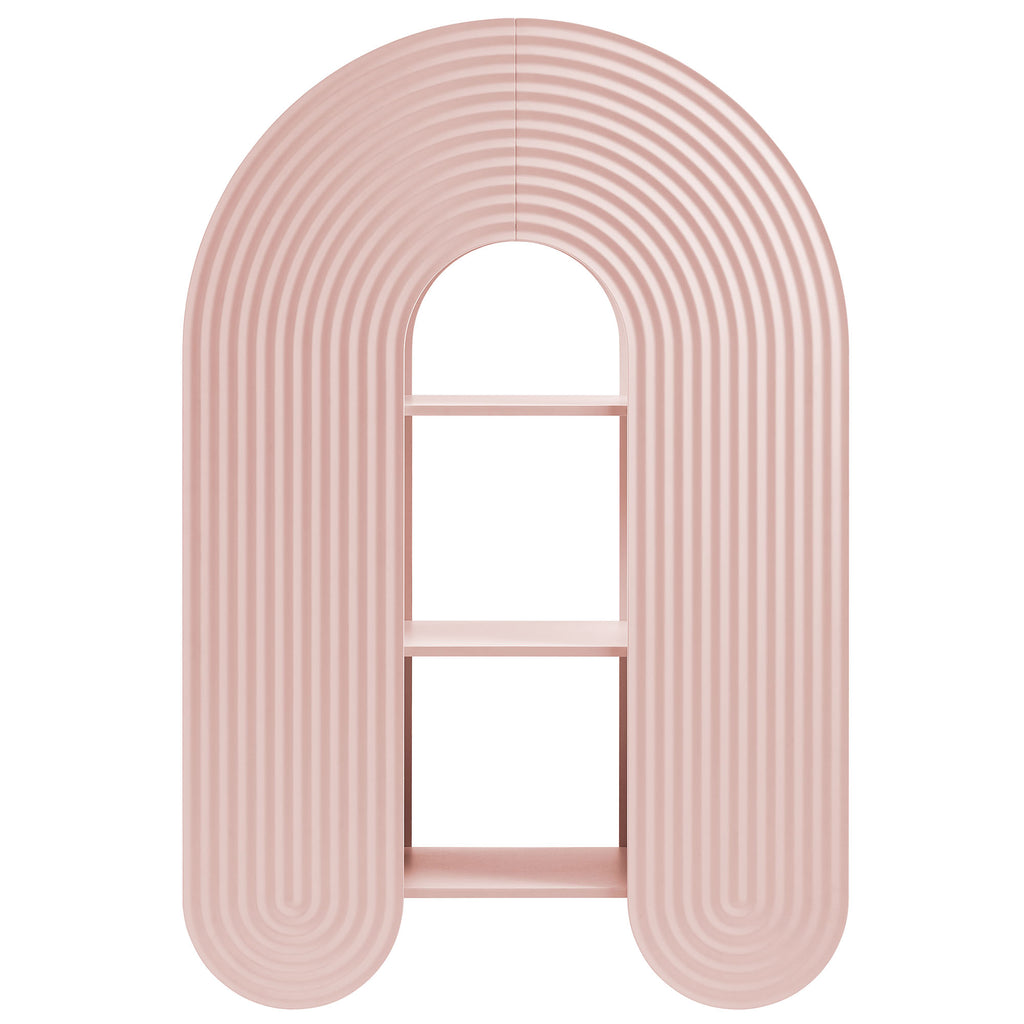 Daydream 58" Arched Bookshelf - Soft Pink