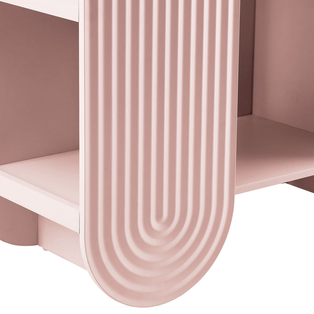Daydream 58" Arched Bookshelf - Soft Pink