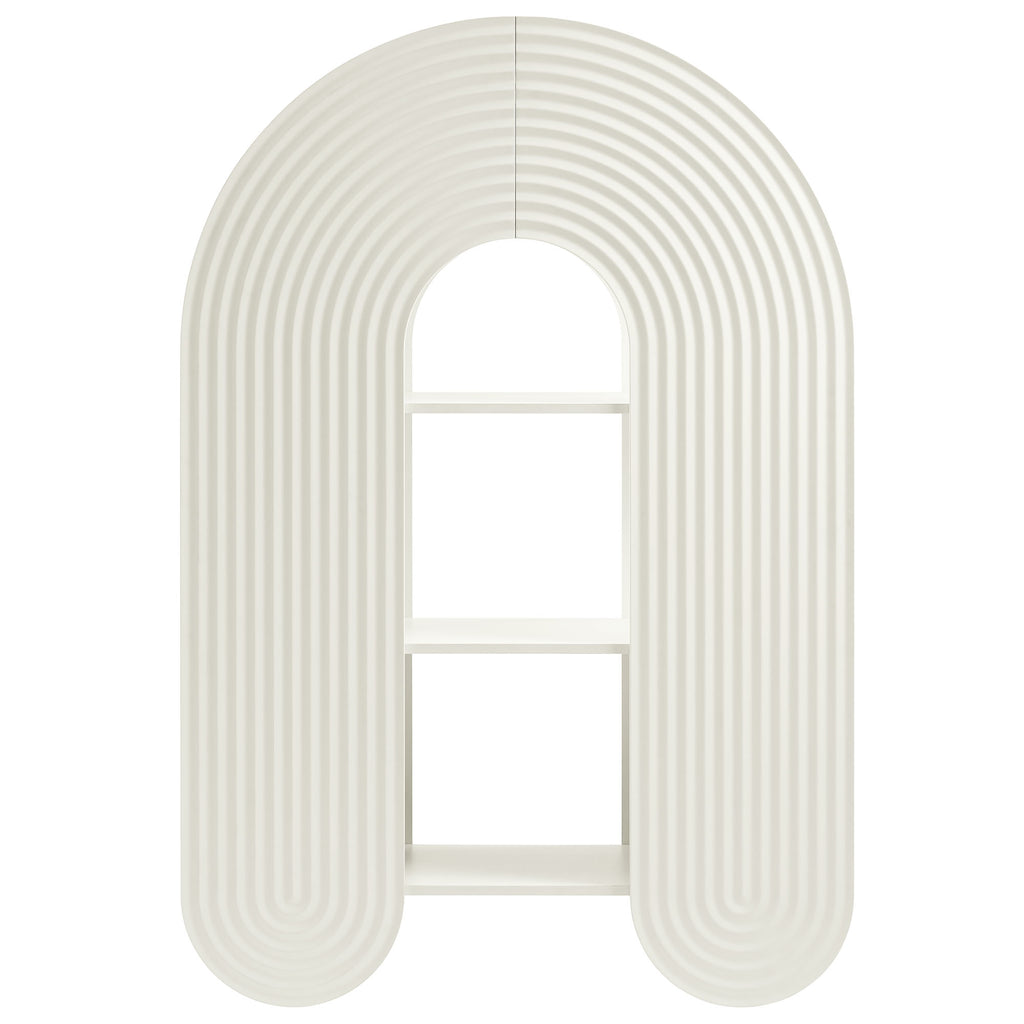 Daydream 58" Arched Bookshelf - White