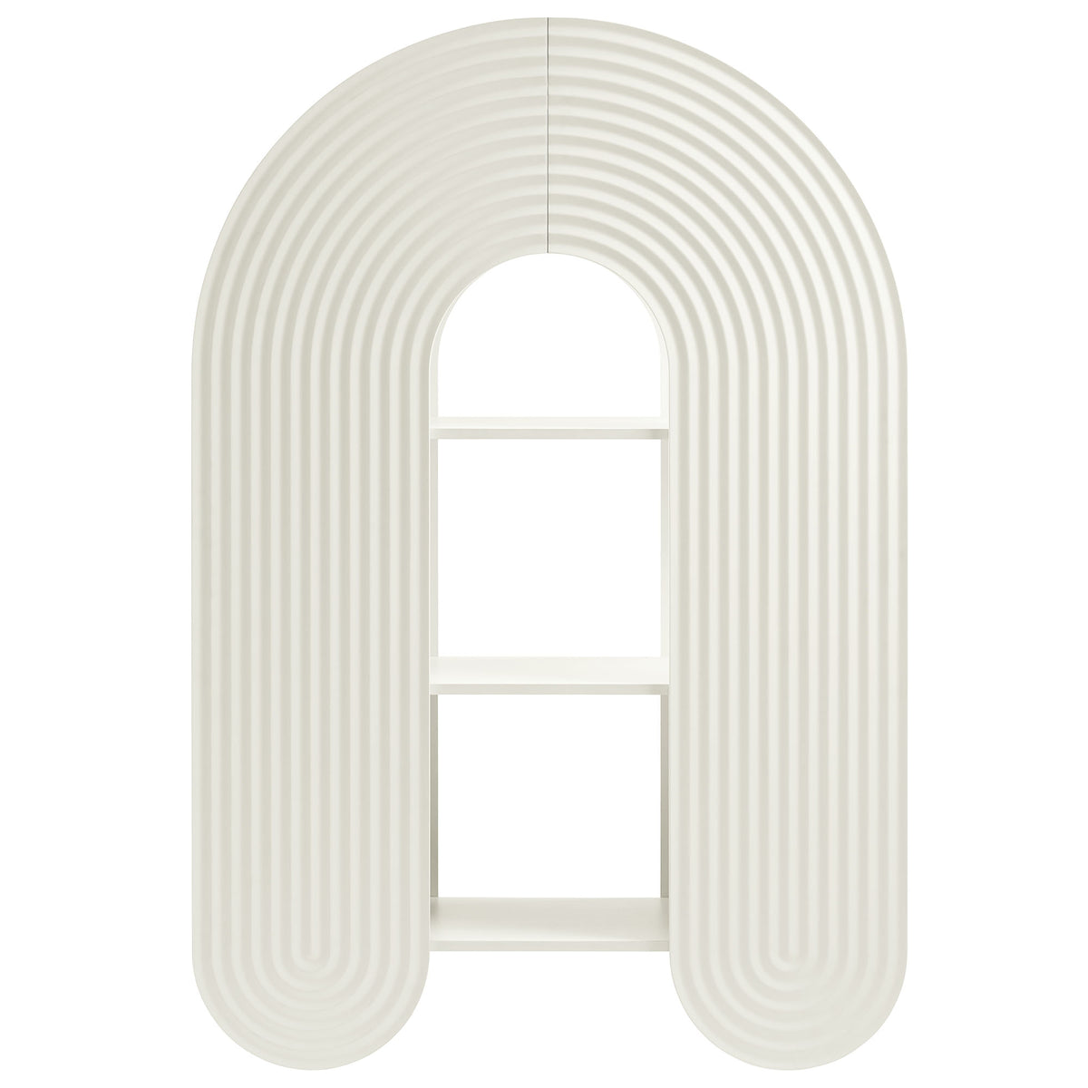 Daydream 58" Arched Bookshelf - White