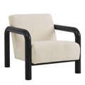 Sereno Boucle Accent Chair - Cream Black