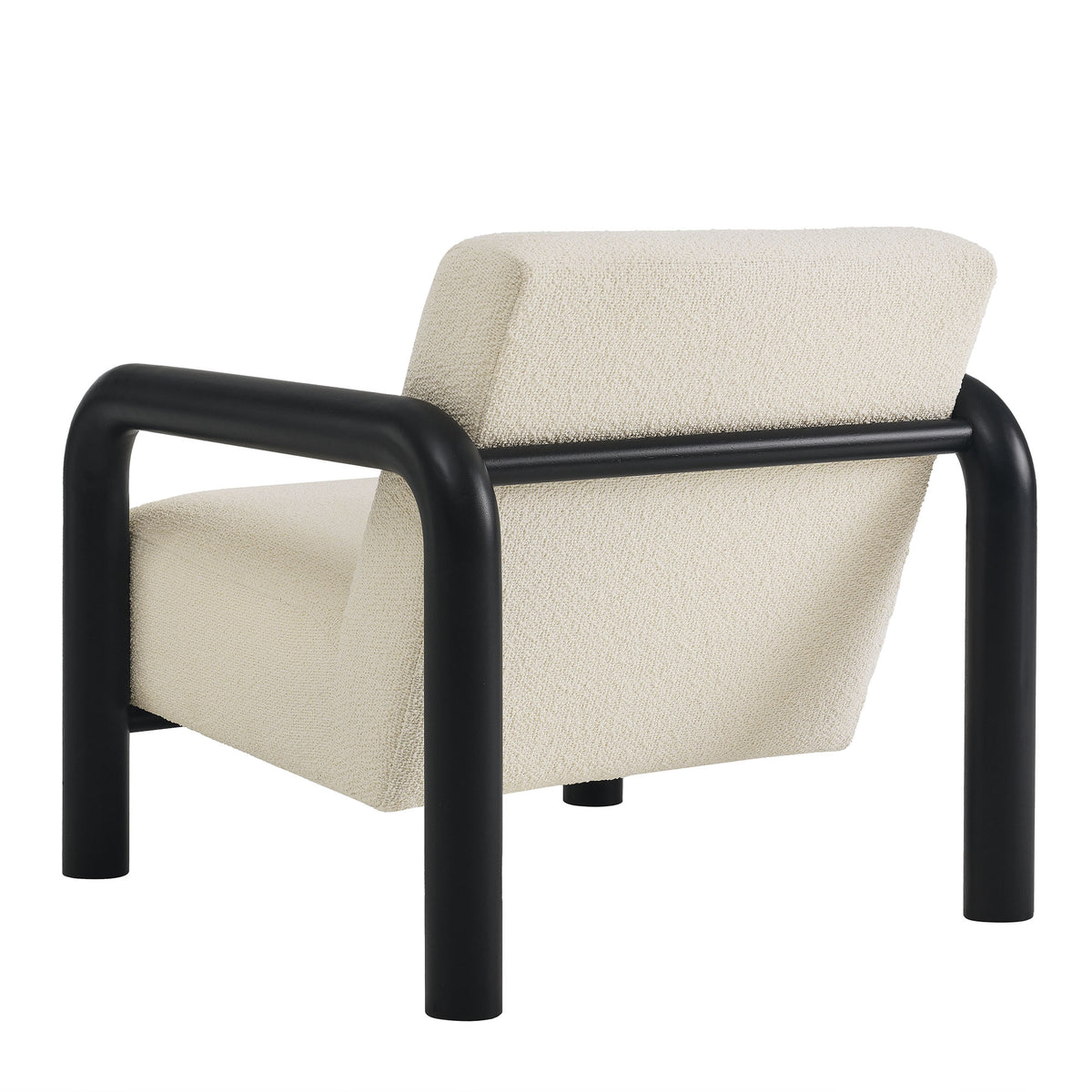 Sereno Boucle Accent Chair - Cream Black