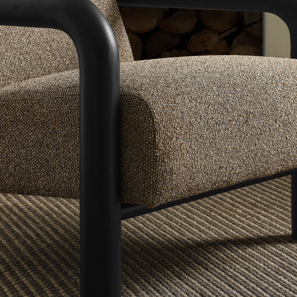 Sereno Boucle Accent Chair - Earth Black