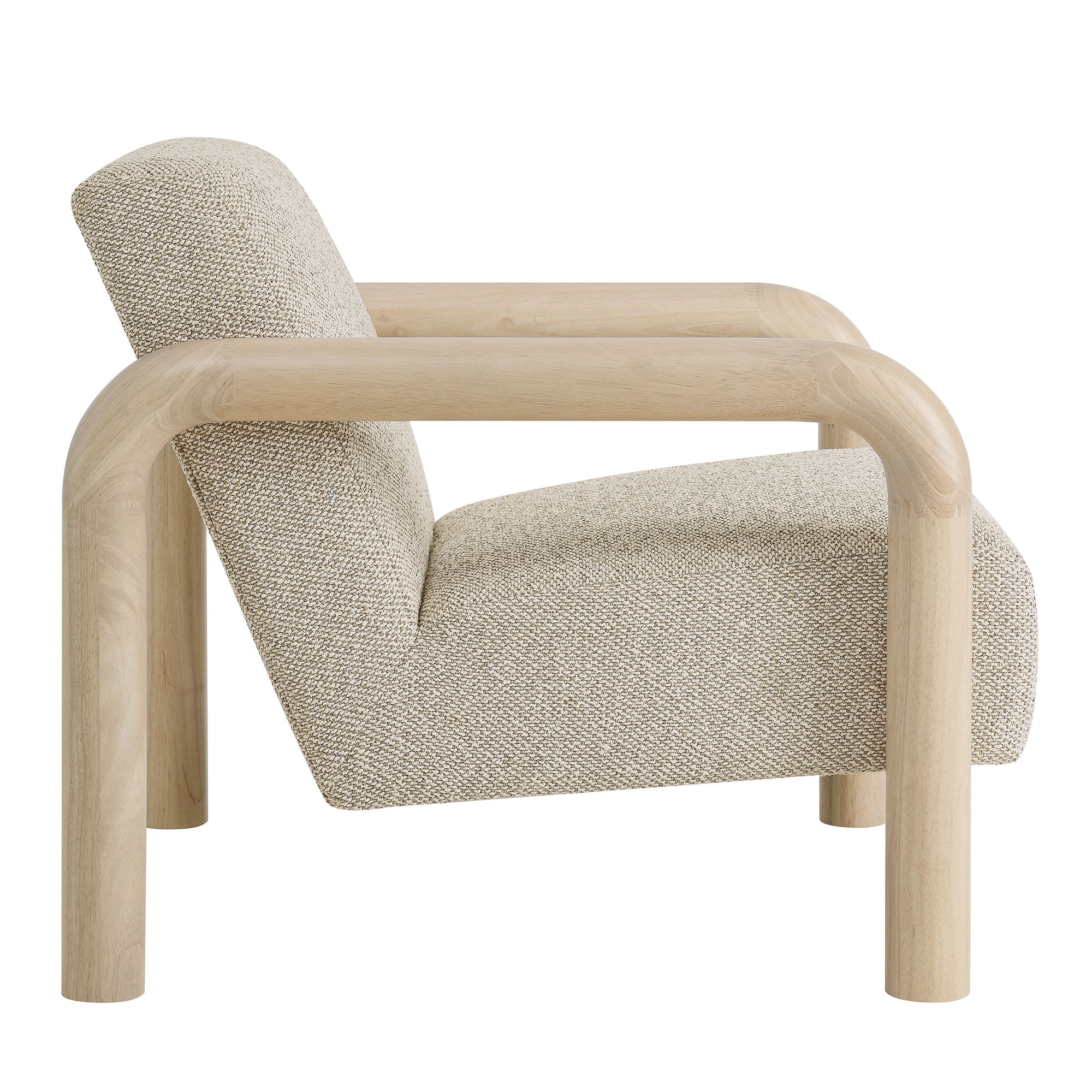 Sereno Boucle Accent Chair - Marble Oak