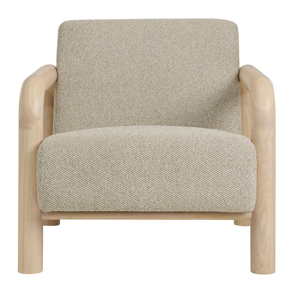 Sereno Boucle Accent Chair - Marble Oak