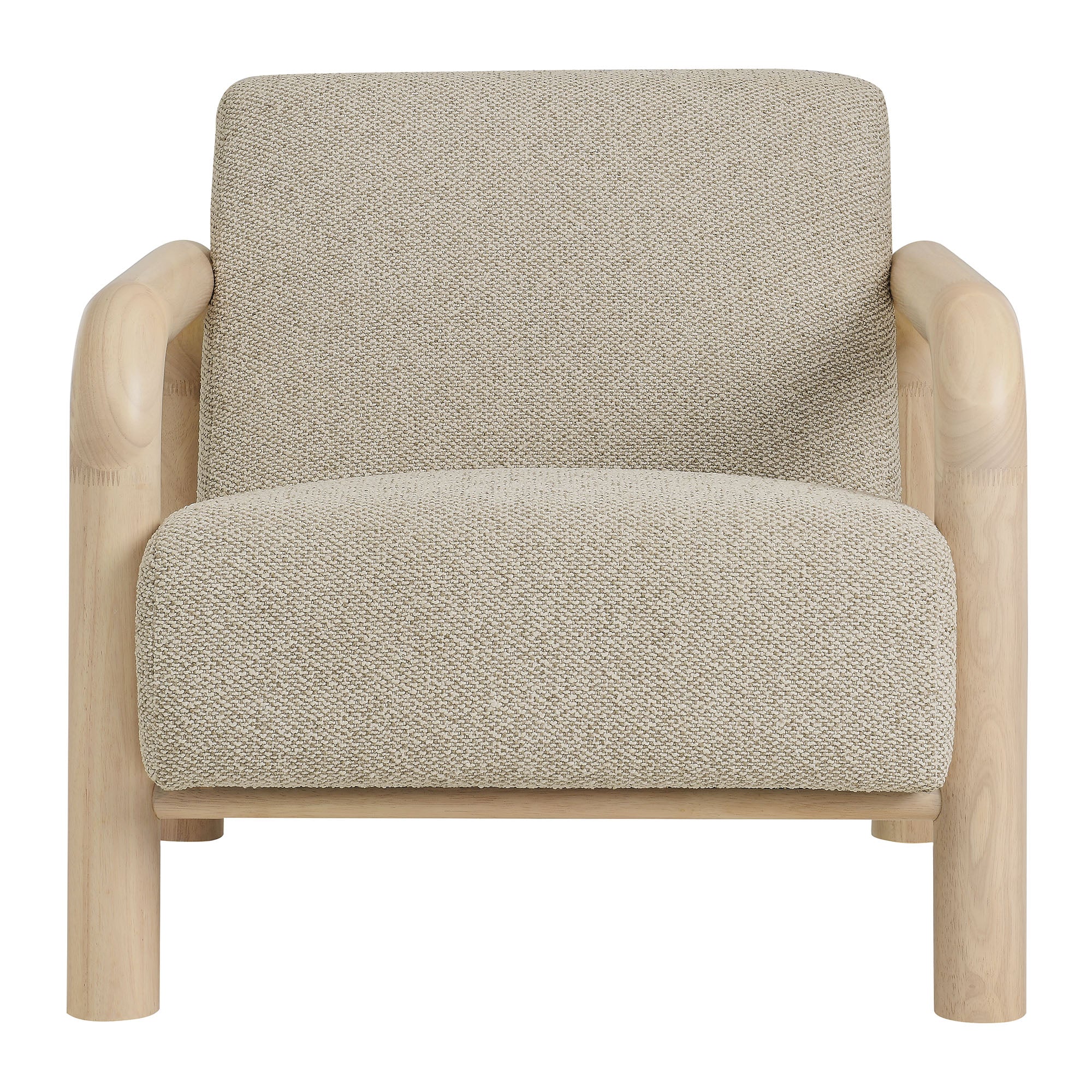 Sereno Boucle Accent Chair - Marble Oak