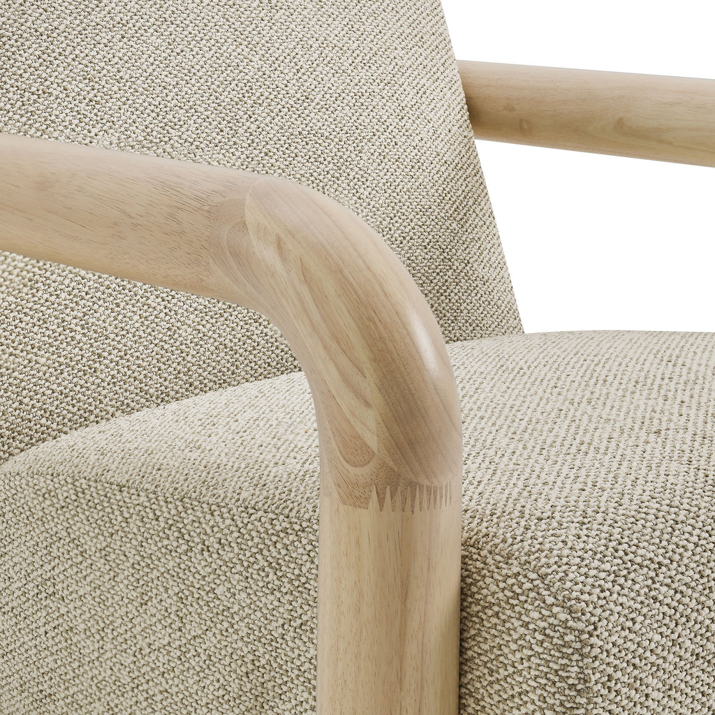 Sereno Boucle Accent Chair - Marble Oak