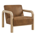 Sereno Vegan Leather Accent Chair - Canyon Oak