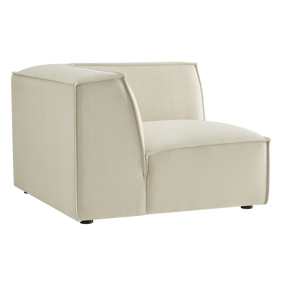 Restore Performance Fabric Upholstered Modular Corner Chair - Ecru