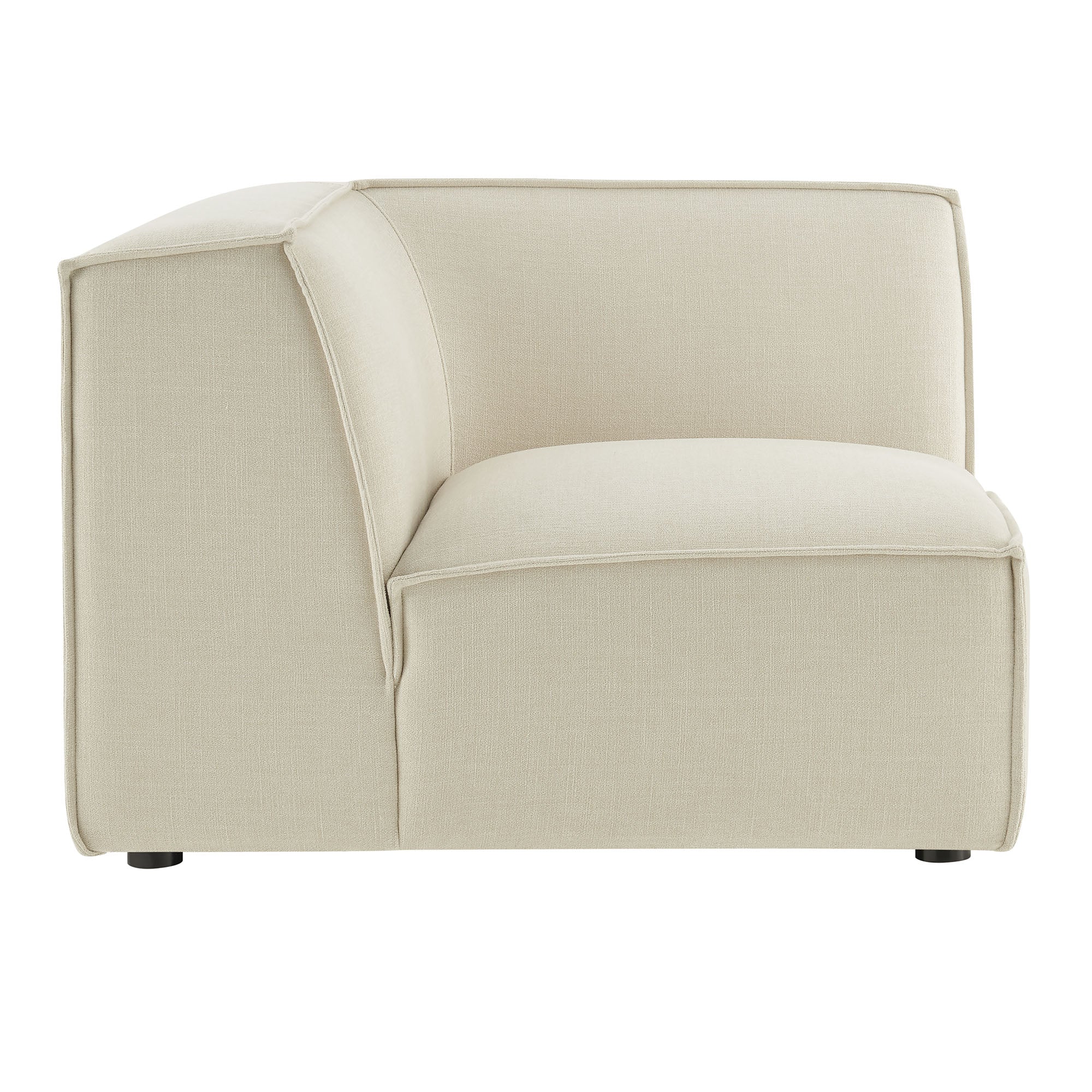 Restore Performance Fabric Upholstered Modular Corner Chair - Ecru