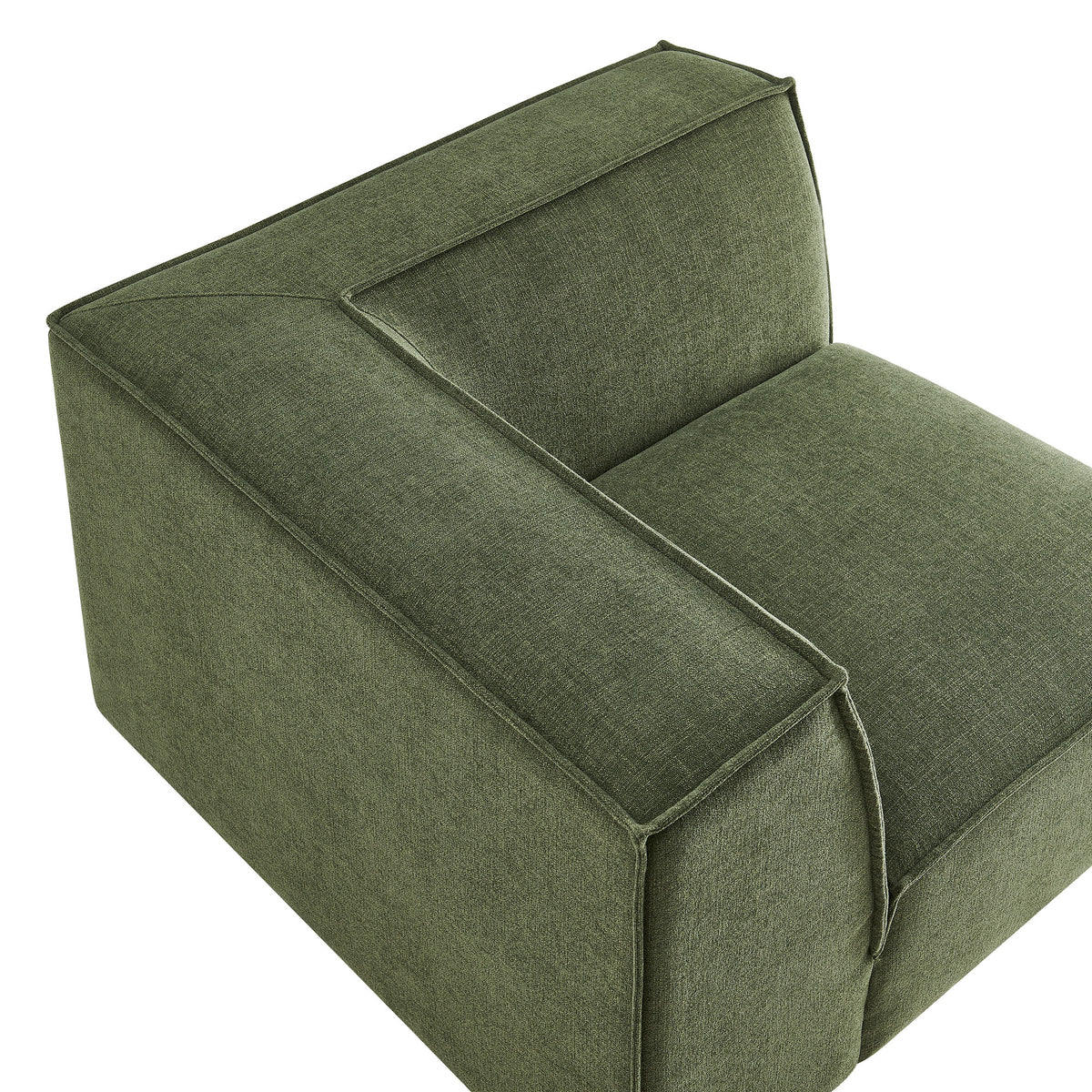 Restore Performance Fabric Upholstered Modular Corner Chair - Foliage