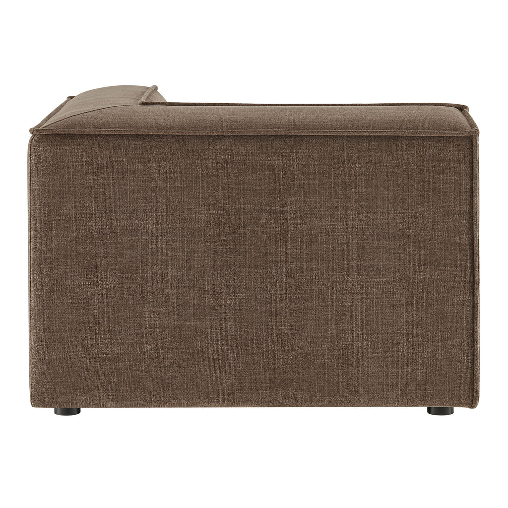 Restore Performance Fabric Upholstered Modular Corner Chair - Mocha