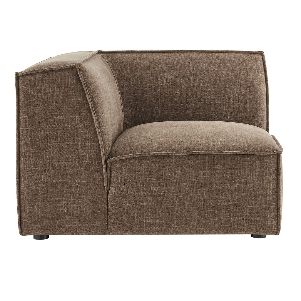 Restore Performance Fabric Upholstered Modular Corner Chair - Mocha