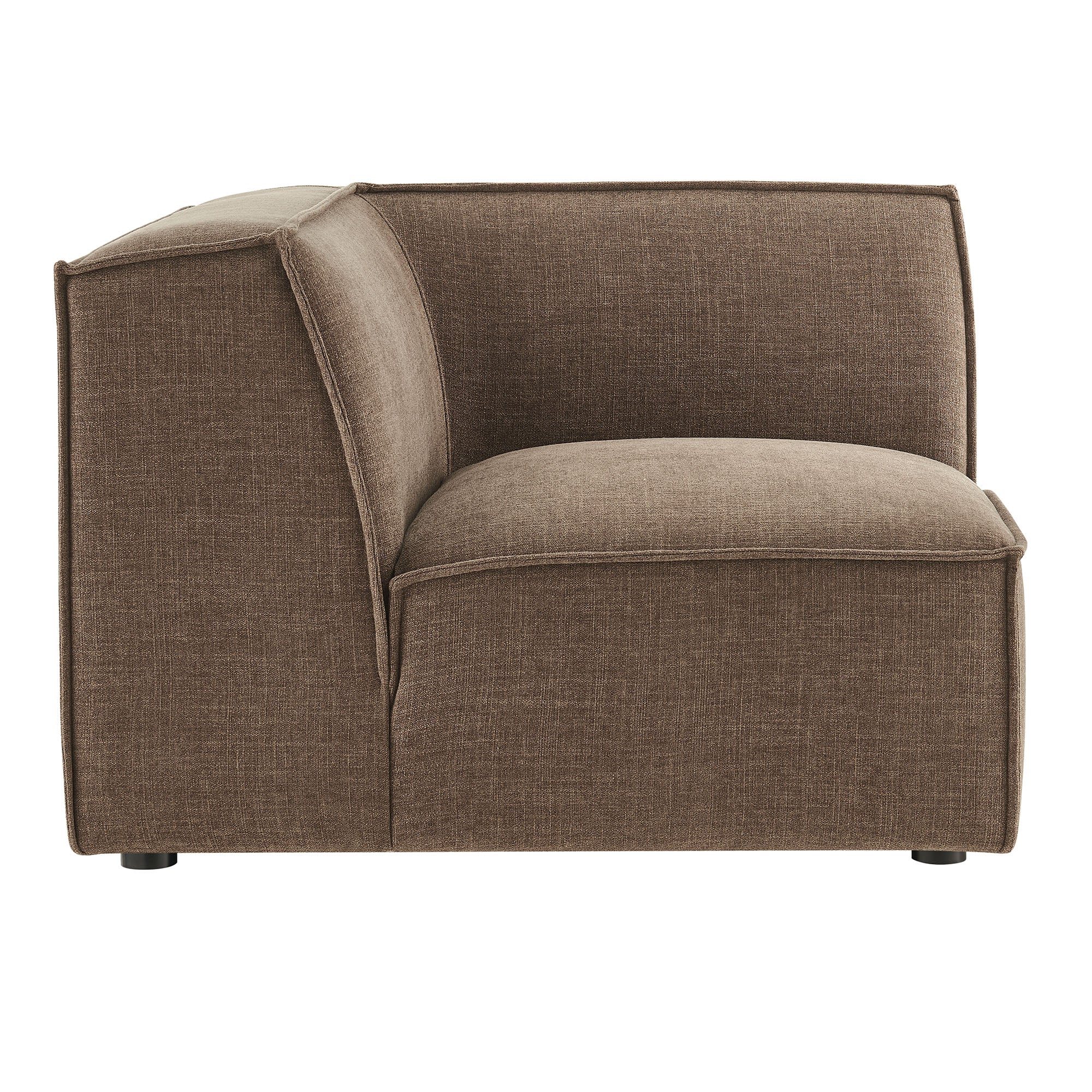 Restore Performance Fabric Upholstered Modular Corner Chair - Mocha