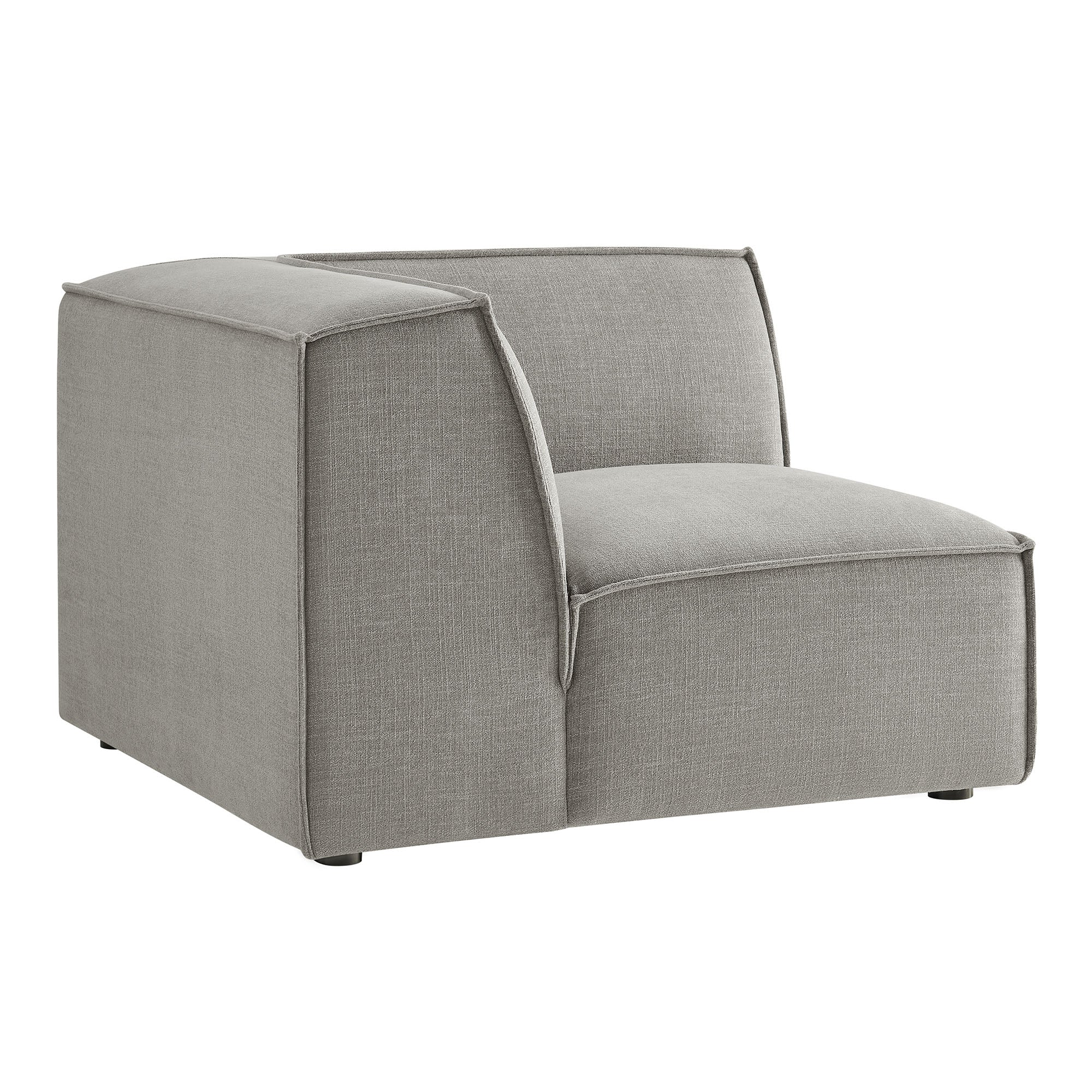Restore Performance Fabric Upholstered Modular Corner Chair - Pewter