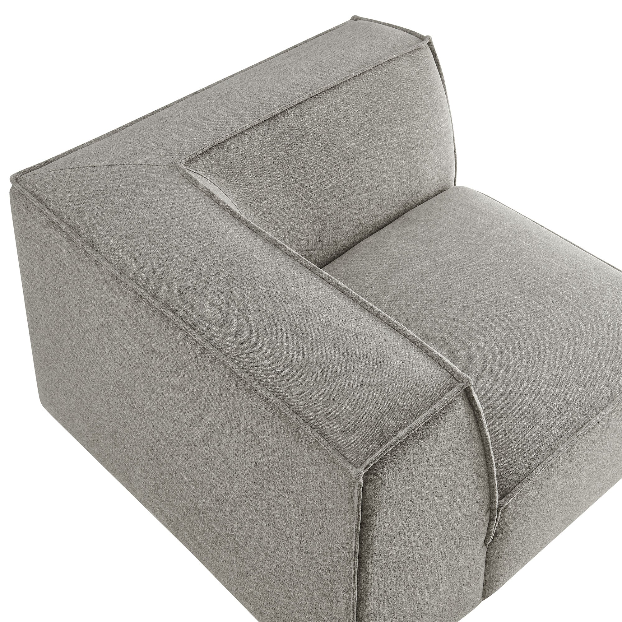 Restore Performance Fabric Upholstered Modular Corner Chair - Pewter