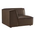 Restore Vegan Leather Modular Corner Chair - Espresso