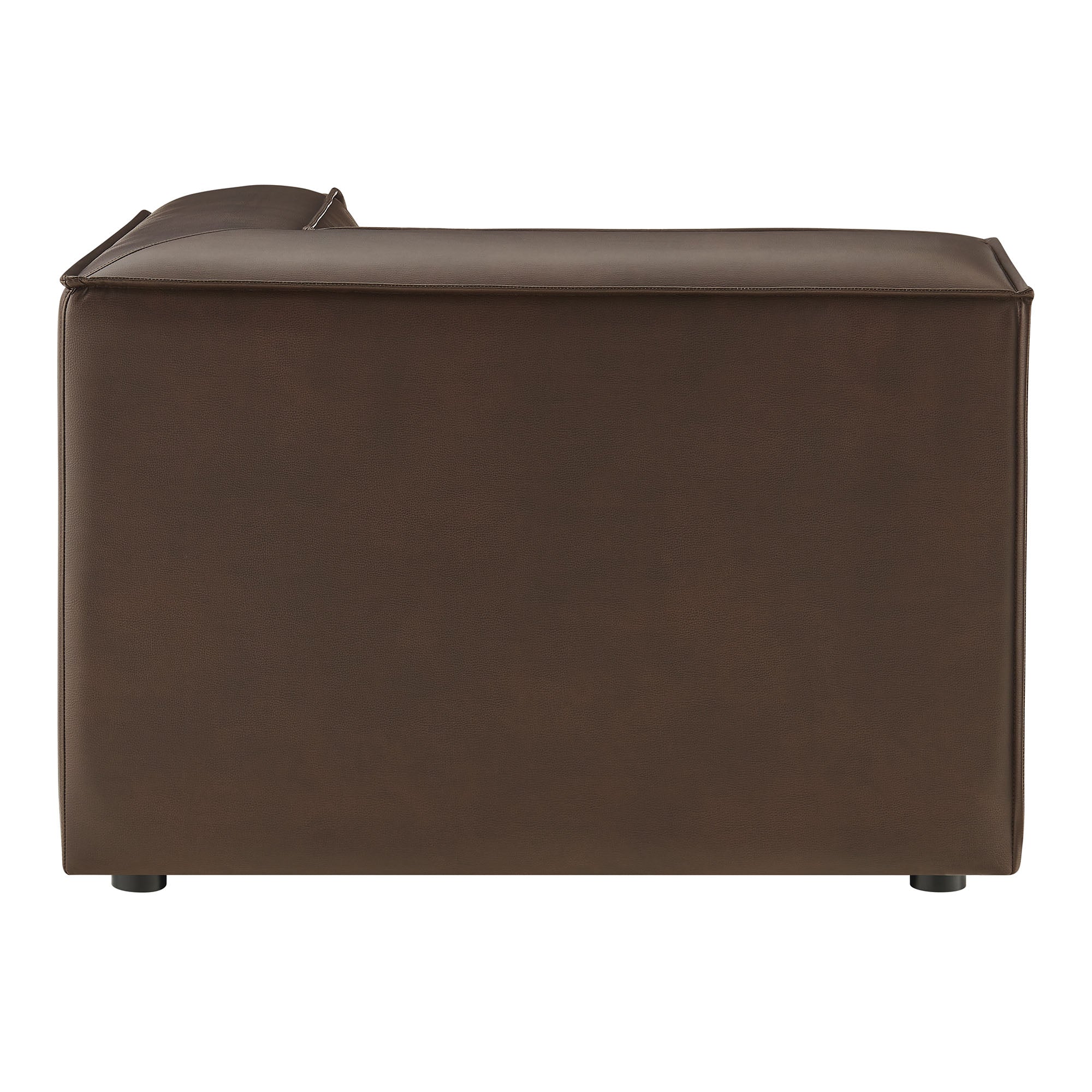 Restore Vegan Leather Modular Corner Chair - Espresso