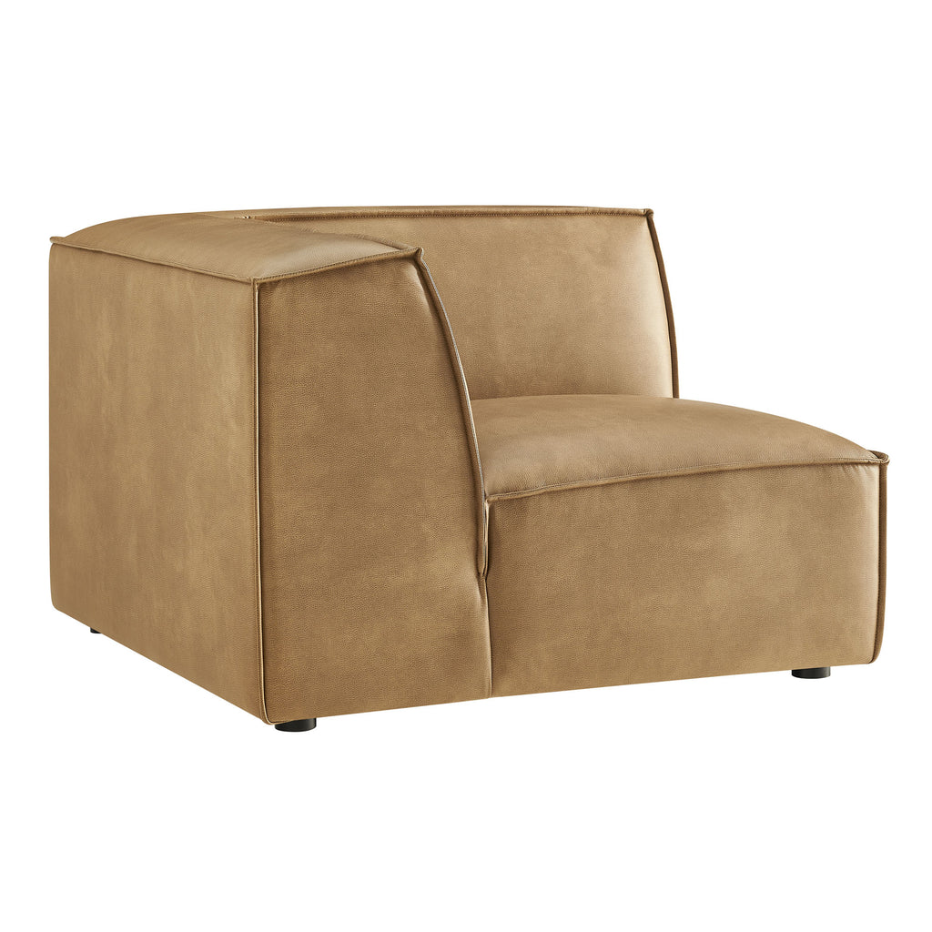 Restore Vegan Leather Modular Corner Chair - Toast