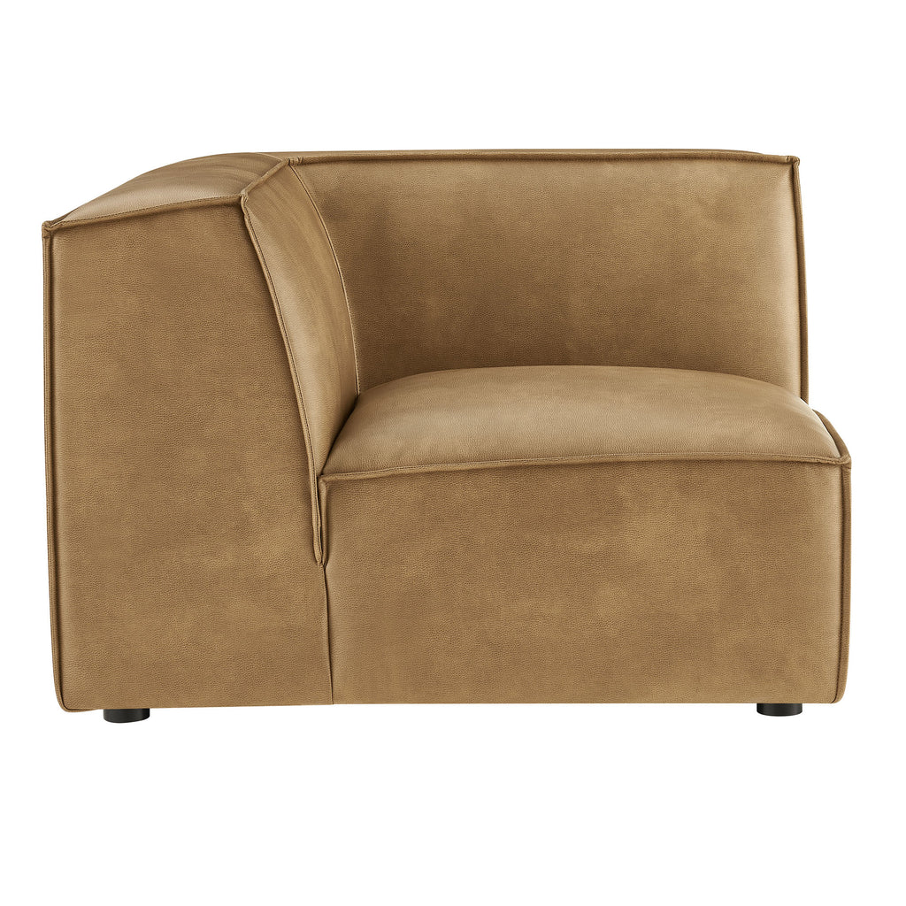 Restore Vegan Leather Modular Corner Chair - Toast