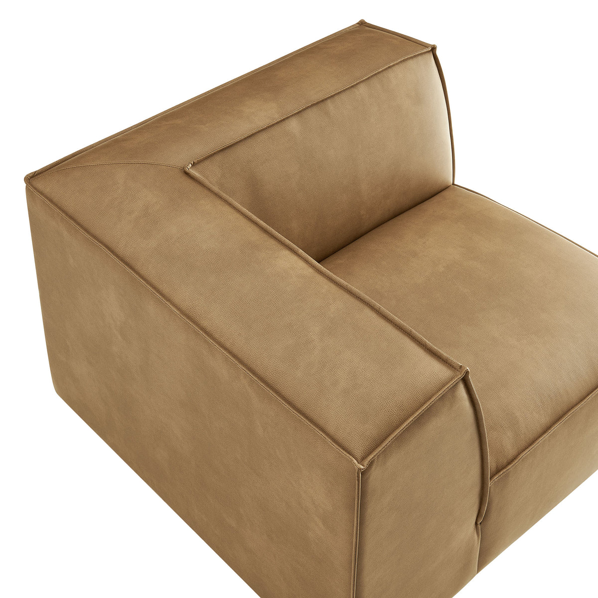 Restore Vegan Leather Modular Corner Chair - Toast