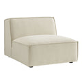 Restore Performance Fabric Upholstered Armless Modular Chair - Ecru