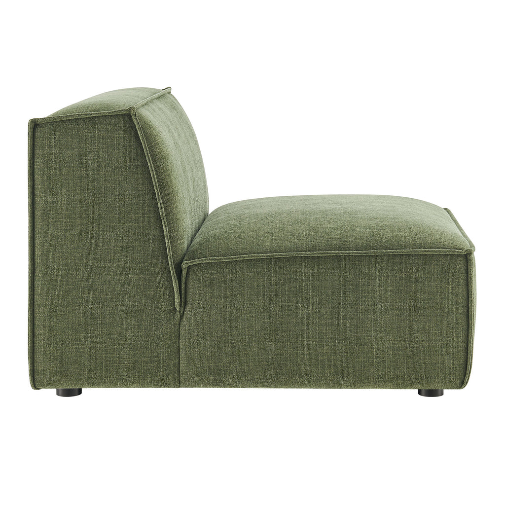 Restore Performance Fabric Upholstered Armless Modular Chair - Foliage